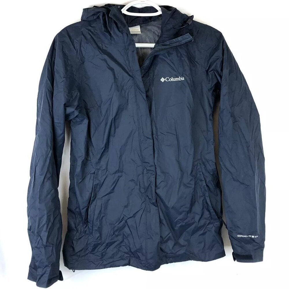 Columbia Women’s Navy Blue Windbreaker Jacket Size XS
